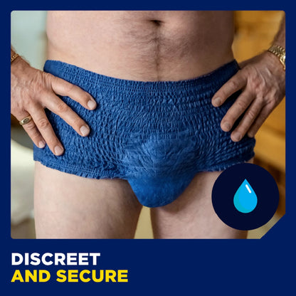Tena Men Active Fit Incontinence Plus Navy Size S/m 9 Pack