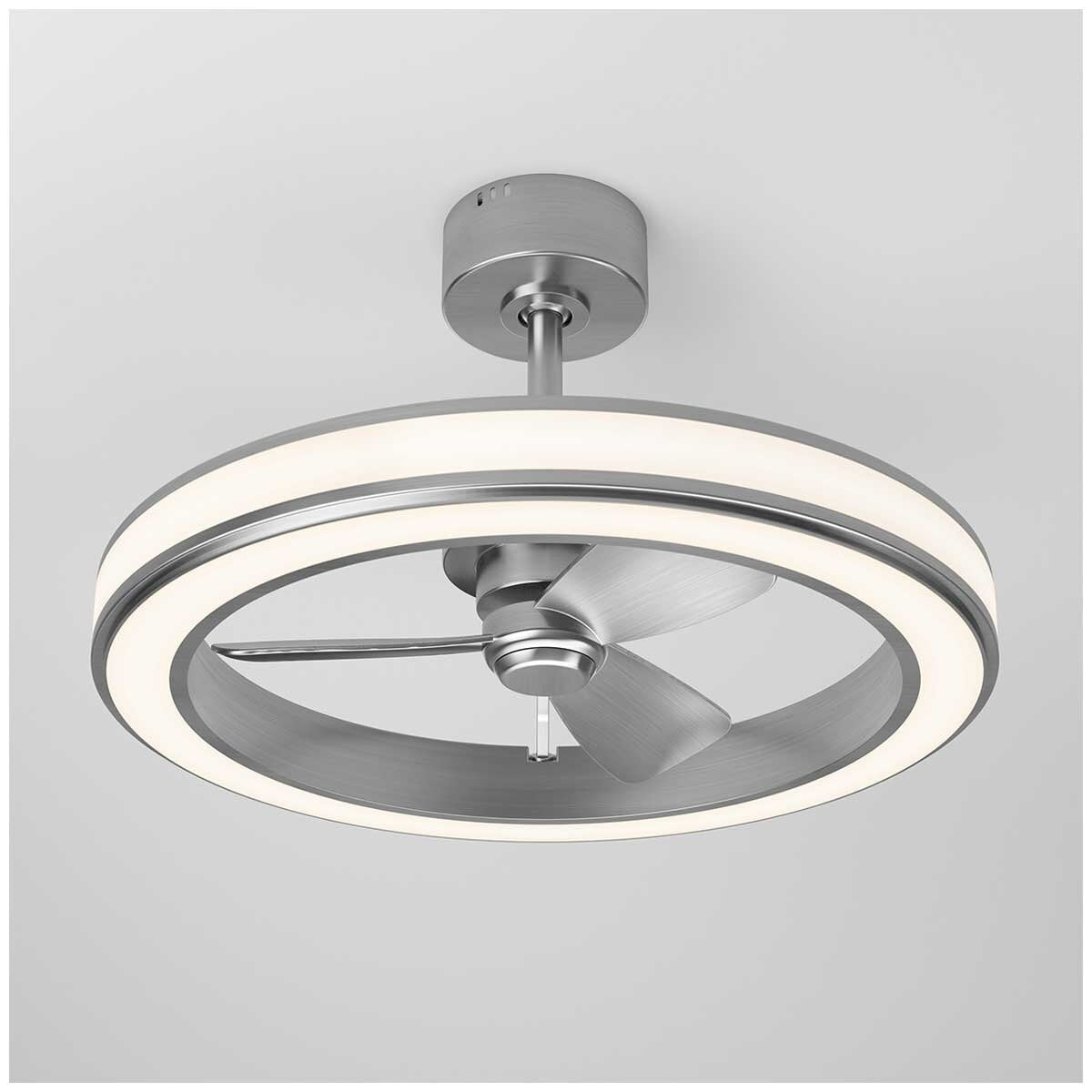 Artika Quiet Edwin LED Ceiling Fan with Remote FAN-SUR-C6SL Brushed Nickel
