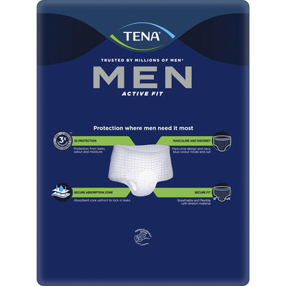 Tena Men Active Fit Pants Plus Large 8 Pack
