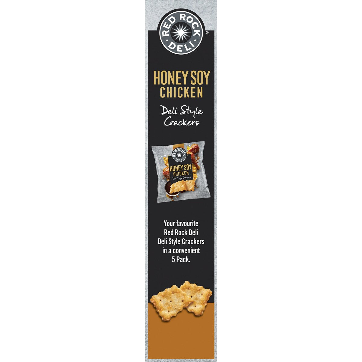 Red Rock Deli Honey Soy Chicken Gourmet Deli Style Crackers Multipack 130g