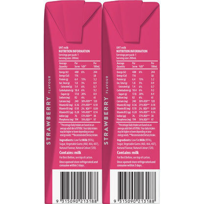 Australias Own Kids Milk Strawberry 200ml X 6 Pack