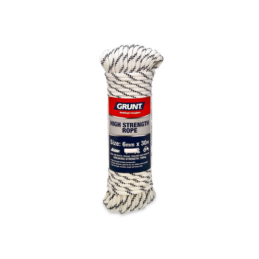 Grunt High Strength Rope - 6mm x 30m