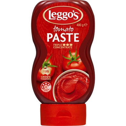 Leggos Australian Grown Tomato Paste Triple Concentrate Squeeze 400g