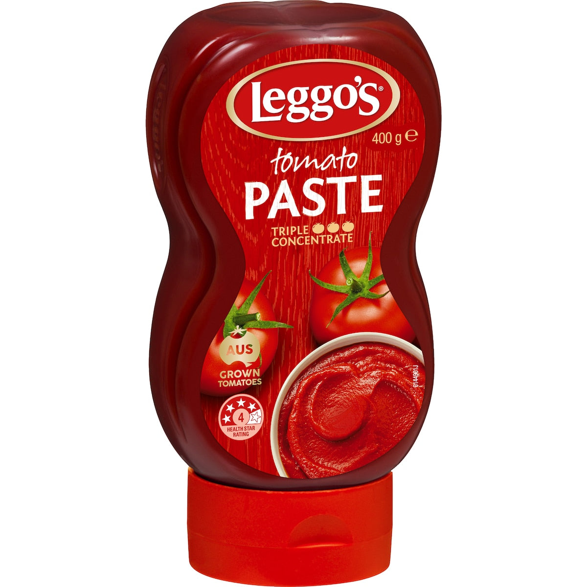 Leggos Australian Grown Tomato Paste Triple Concentrate Squeeze 400g