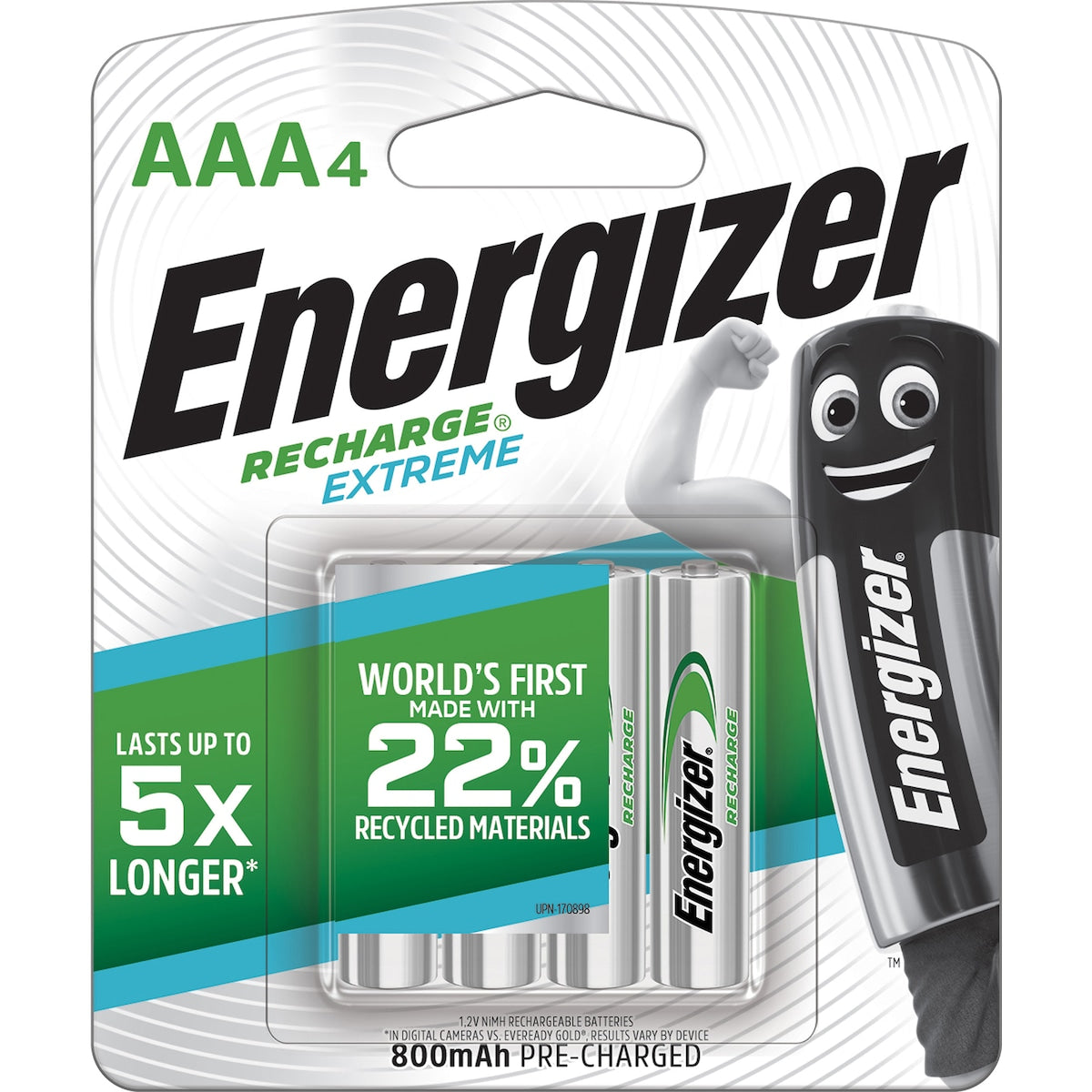 Energizer Recharge Extreme Rechargeable Aaa Batteries 4 Pack