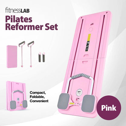 Fitnesslab Pink Pilates Board Reformer - 410 x 115 x 990mm