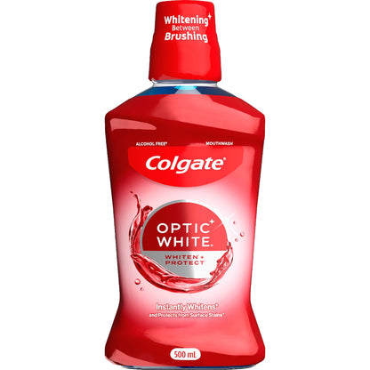 Colgate Optic White Mouthwash Brightener 500ml