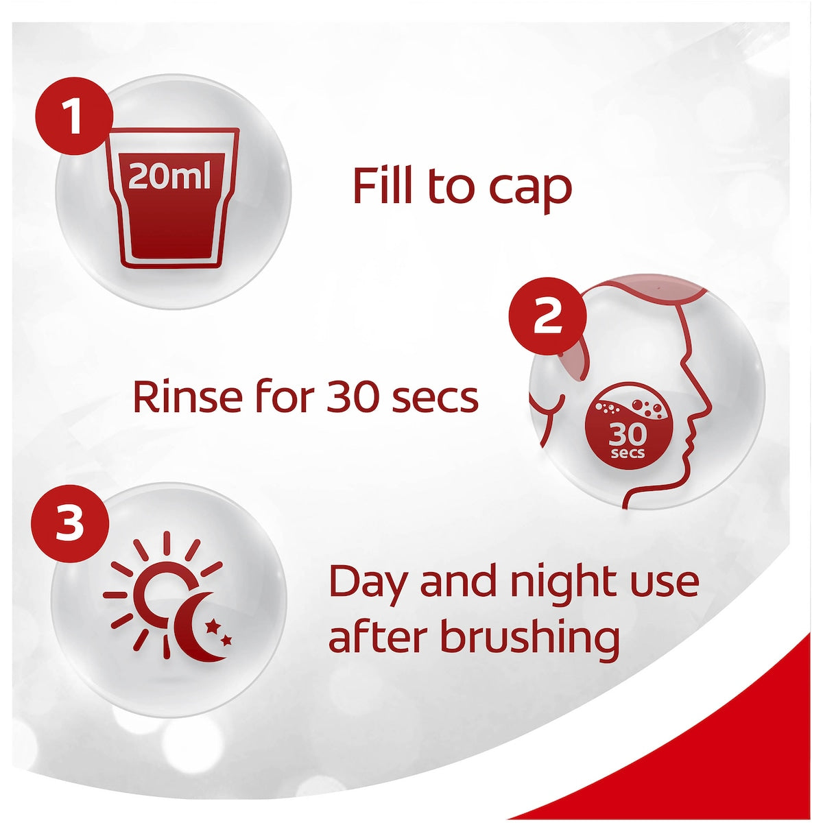 Colgate Optic White Mouthwash Brightener 500ml
