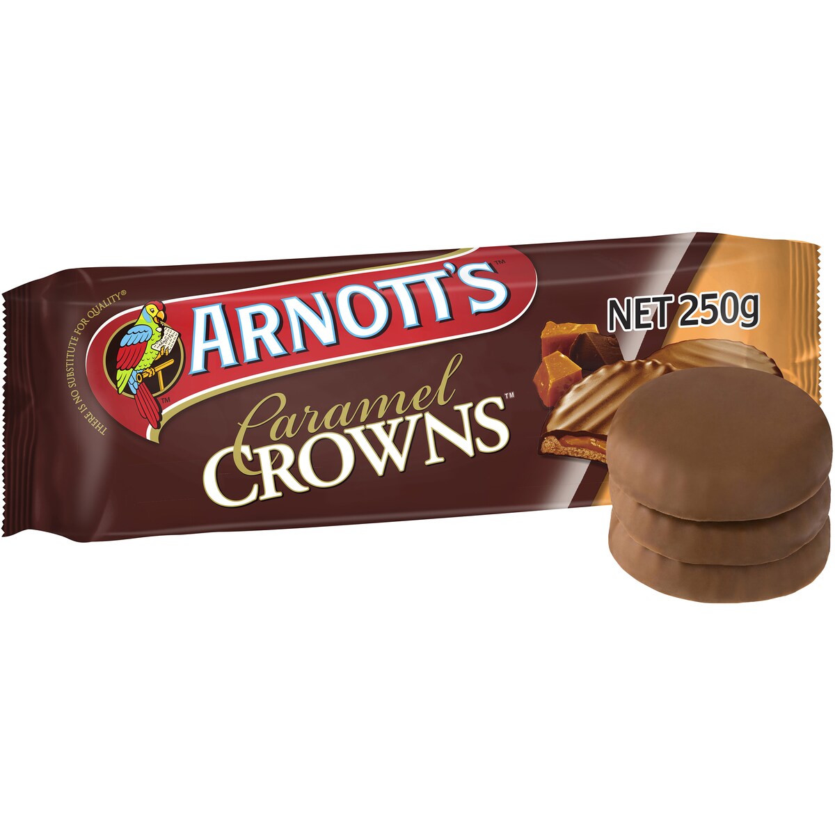 Arnotts Caramel Crown Chocolate Biscuits 200g
