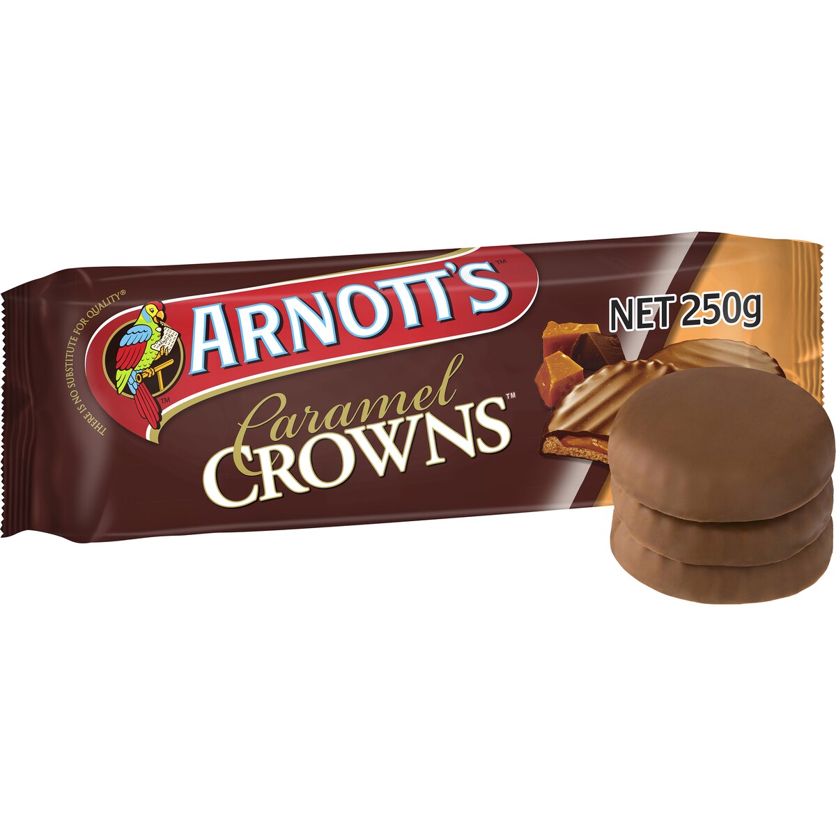 Arnotts Caramel Crown Chocolate Biscuits 200g