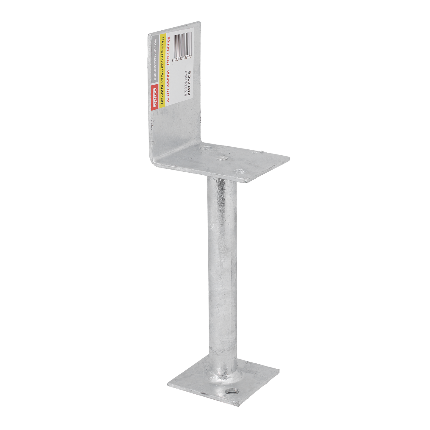 Pryda Half Stirrup Post Anchor - 200mm M10