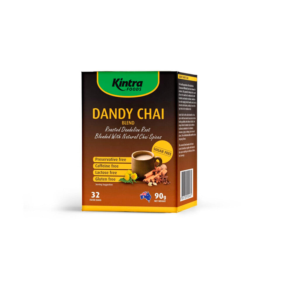 Kintra Foods Dandy Chai Blend Tea Bags 32 Pack - 90g