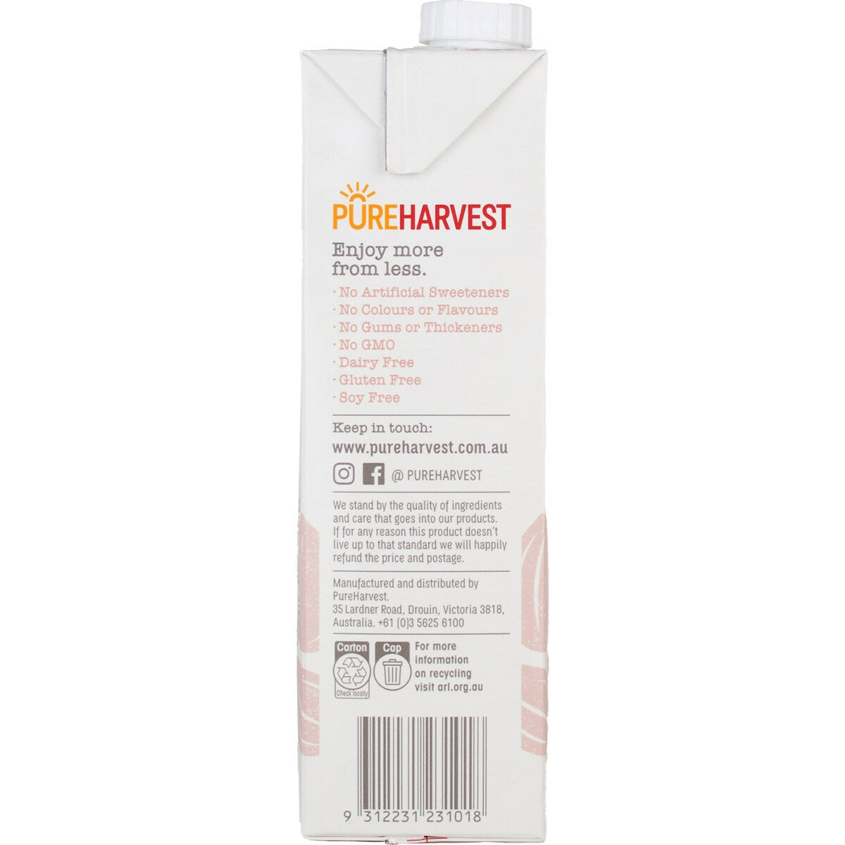 Pureharvest Organic Almond Milk 1l