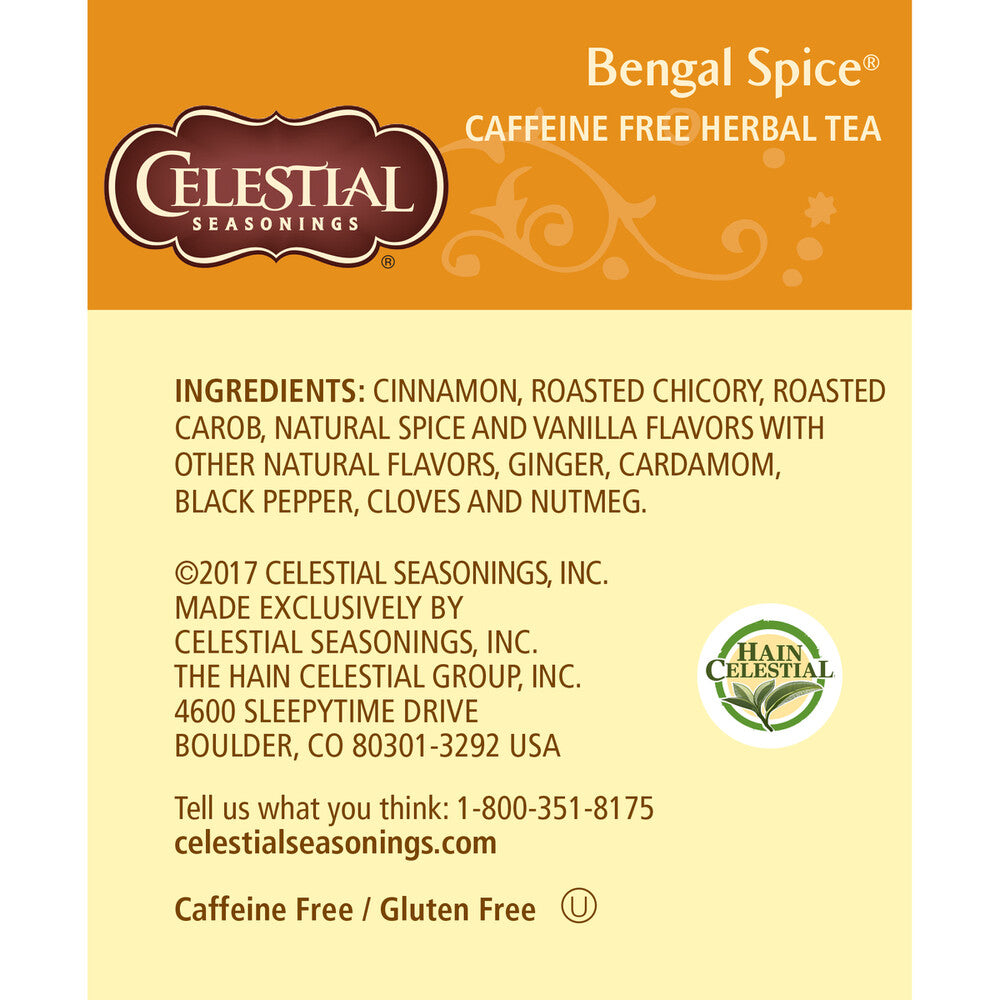 Celestial Seasonings Bengal Spice Tea Bags 20 pack - 47g