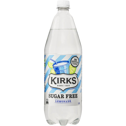 Kirks Sugar Free Lemonade Soft Drink Bottle 1.25l