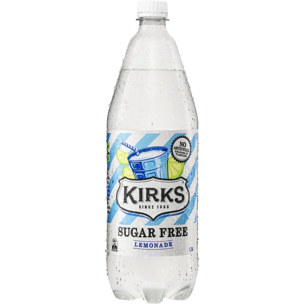 Kirks Sugar Free Lemonade Soft Drink Bottle 1.25L