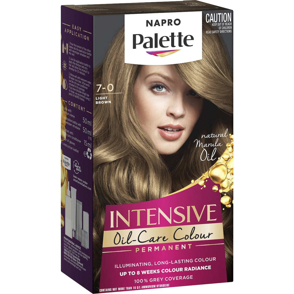 Napro Palette 7.0 Light Brown Permanent Colour Each