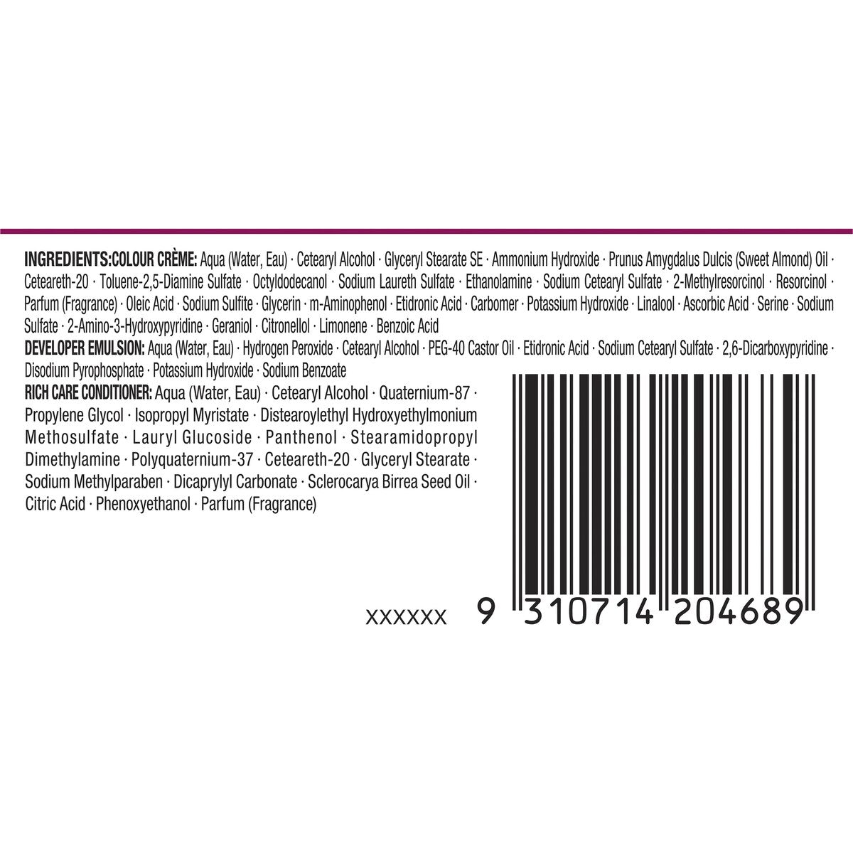 Napro Palette 3.65 Chocolate Brown Permanent Colour Each