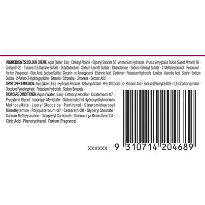Napro Palette 3.65 Chocolate Brown Permanent Colour Each
