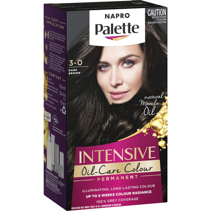 Napro Palette Intensive Oil-care Permanent Hair Colour Dark Brown Each