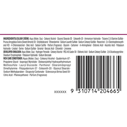 Napro Palette Intensive Oil-care Permanent Hair Colour Black Each