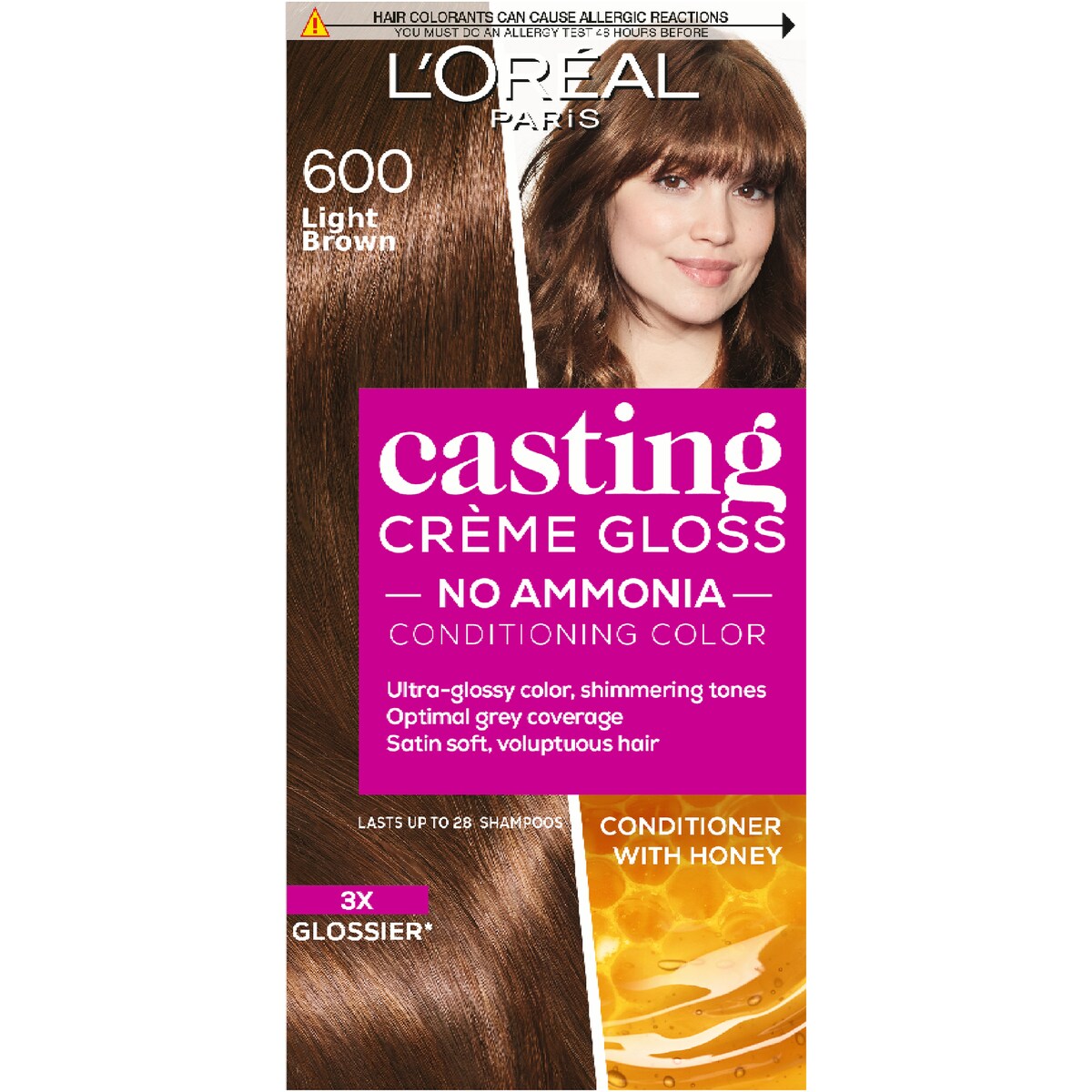 Loreal Paris Casting Creme Gloss 600 Light Brown Each