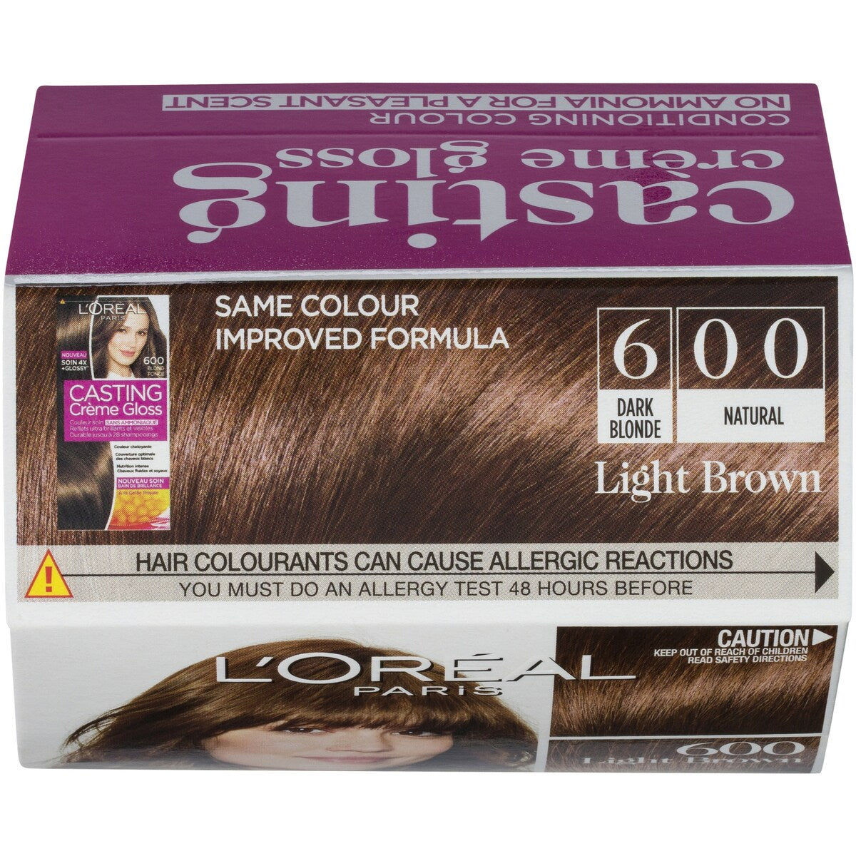 Loreal Paris Casting Creme Gloss 600 Light Brown Each
