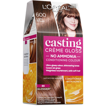 Loreal Paris Casting Creme Gloss 600 Light Brown Each