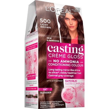 Loreal Paris Casting Crème Gloss 500 Light Brown Each