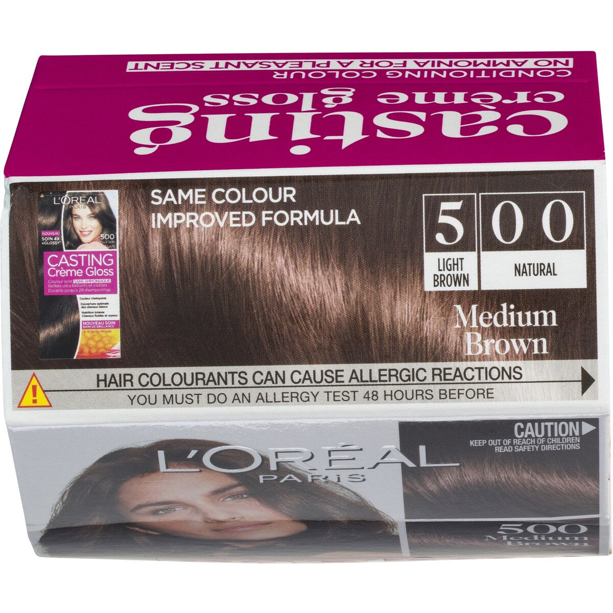 Loreal Paris Casting Creme Gloss 500 Medium Brown Each