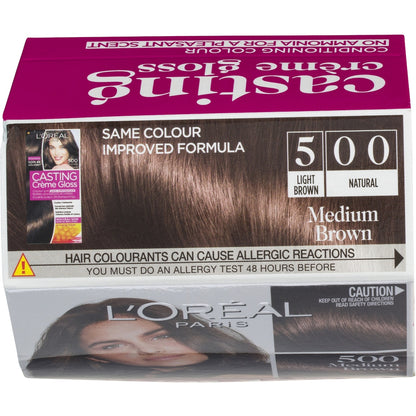 Loreal Paris Casting Crème Gloss 500 Light Brown Each