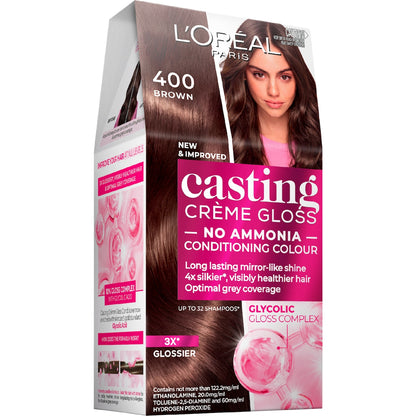 Loreal Paris Casting Crème Gloss 400 Brown Each