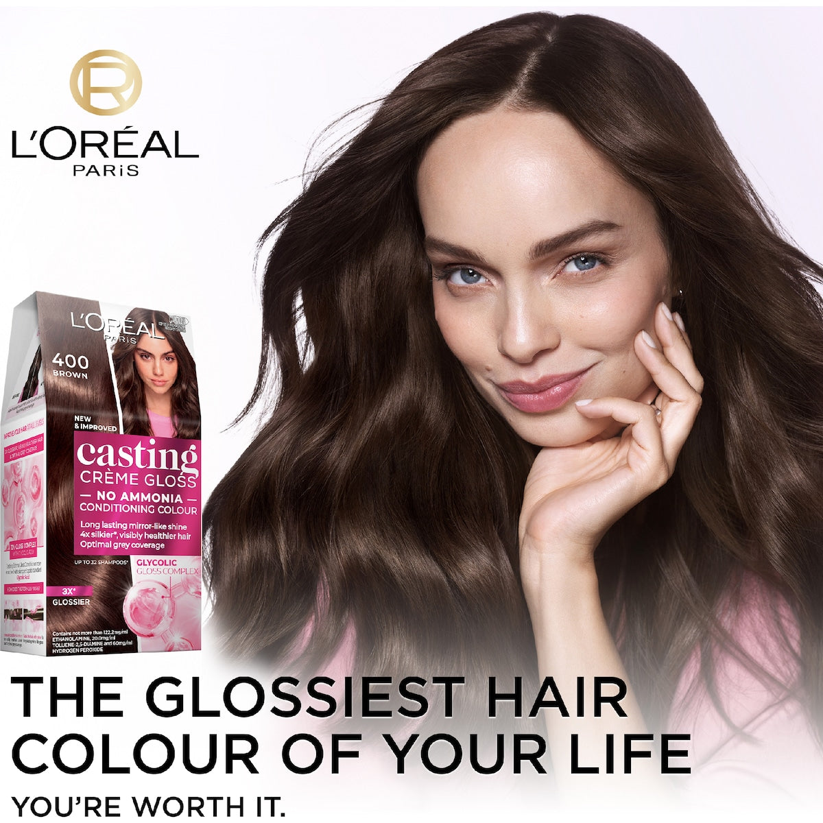 Loreal Paris Casting Crème Gloss 400 Brown Each