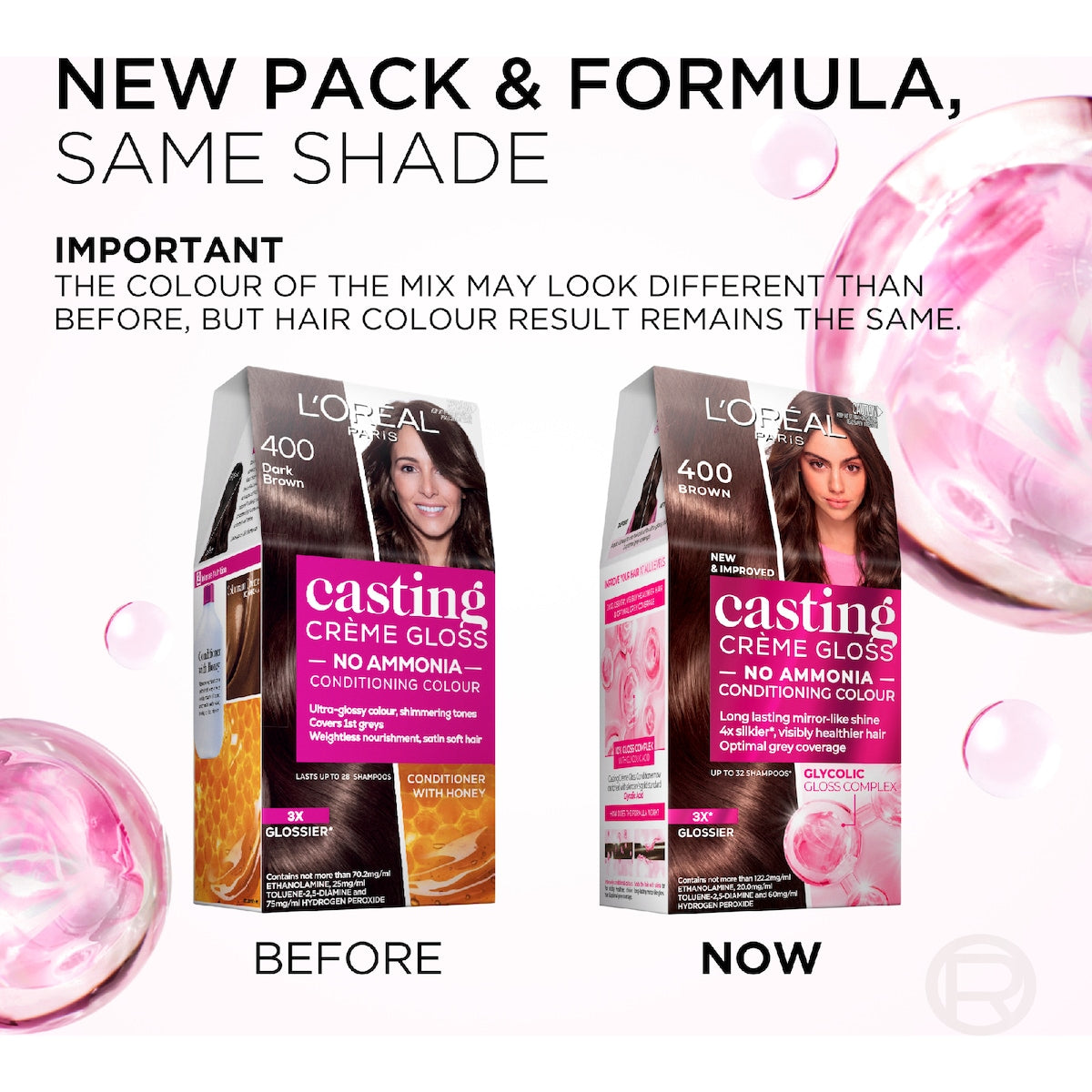 Loreal Paris Casting Crème Gloss 400 Brown Each