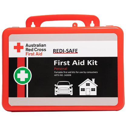 Australian Red Cross Redi-Safe Personal First Aid Kit CCAFAK3W Red