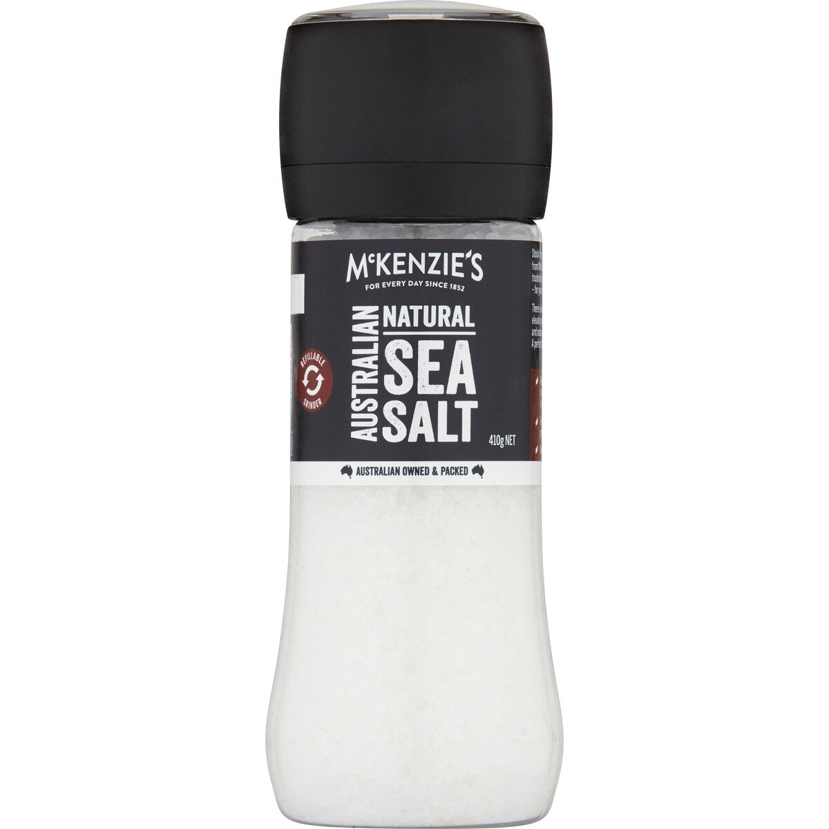 Mckenzie's Natural Sea Salt Grinder 410g