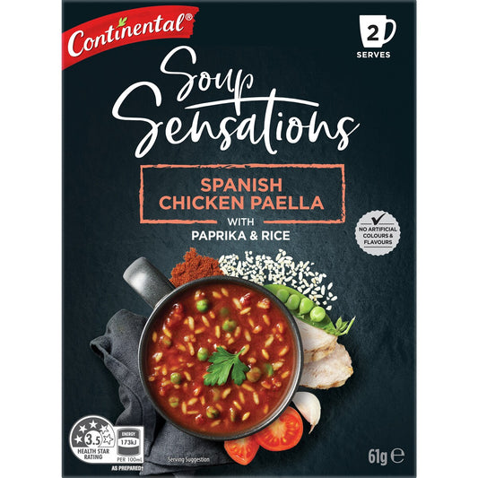 Continental Sensations Spanish Chicken Paella With Rice 61g