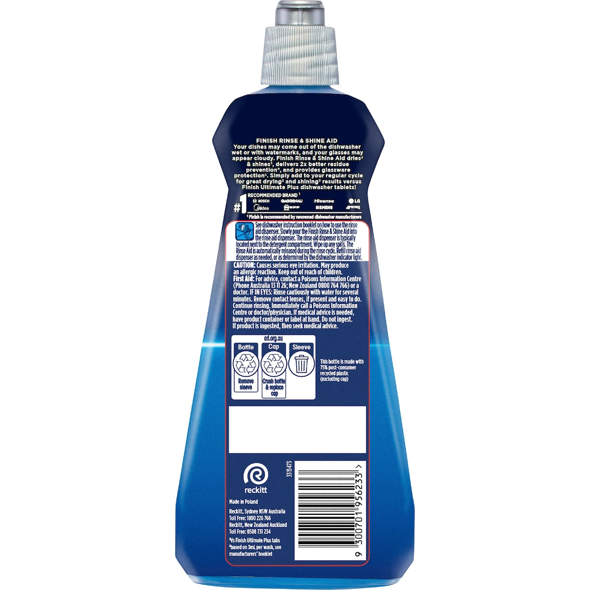 Finish Rinse & Shine Dishwashing Aid 500ml