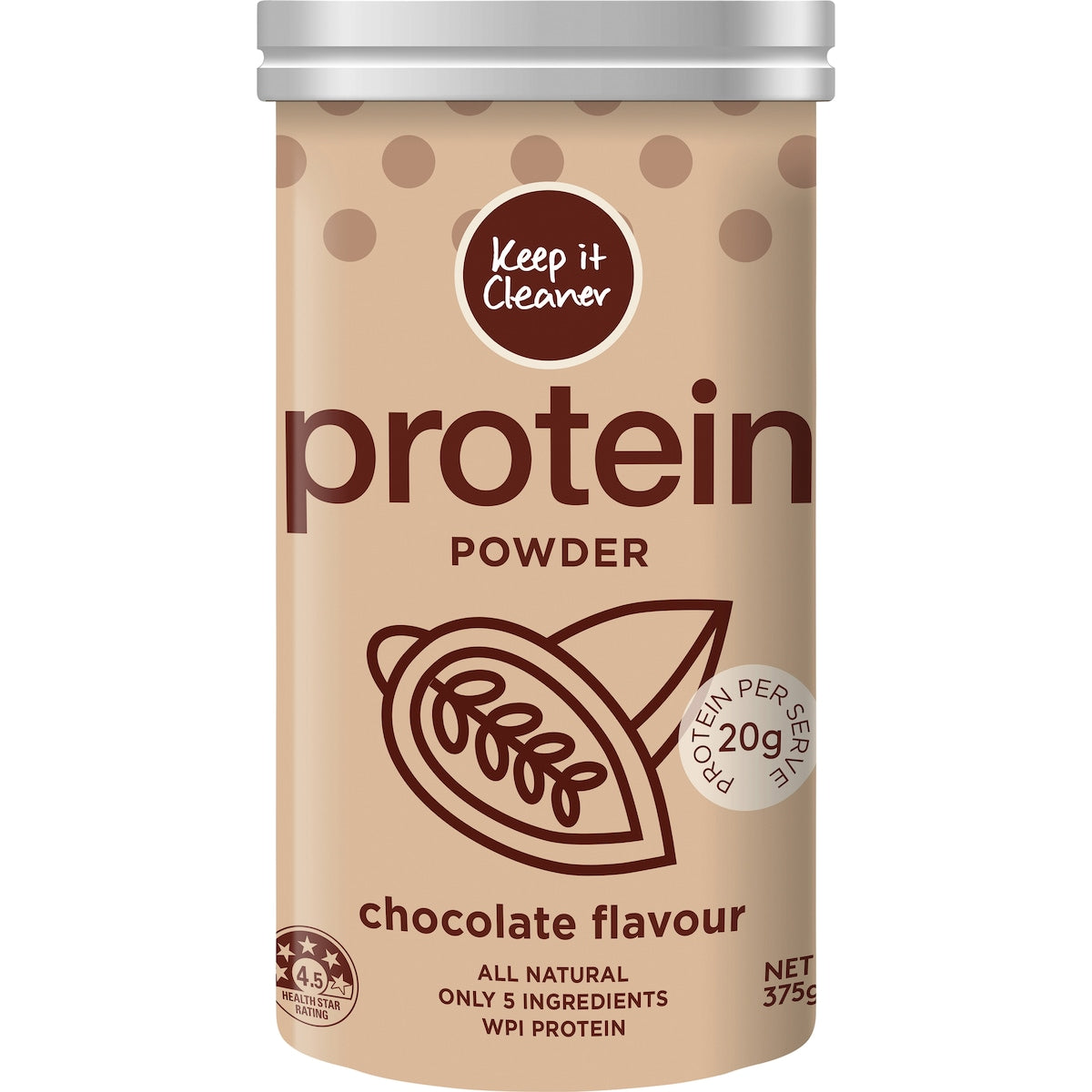 Keep It Cleaner Protein Powder Chocolate 375g