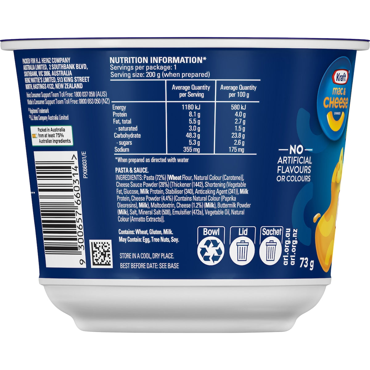 Kraft Easy Mac & Cheese Dinner Pot 73g