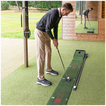 Pure2Improve Confidence Putting Mat P2I360610 Portable Green Red