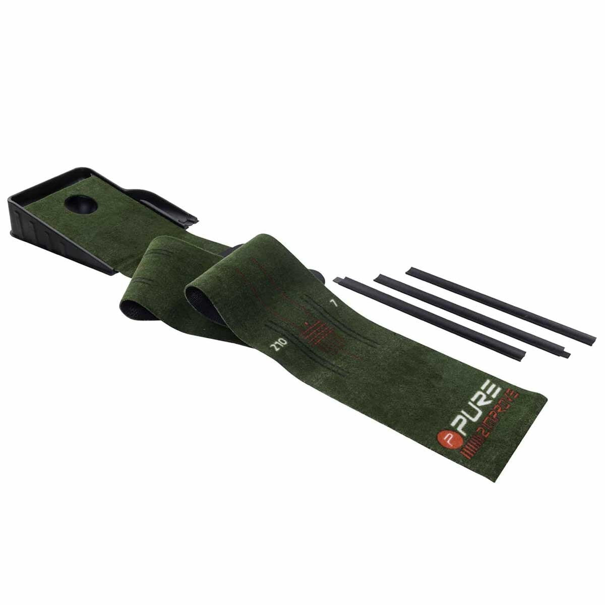Pure2Improve Confidence Putting Mat P2I360610 Portable Green Red