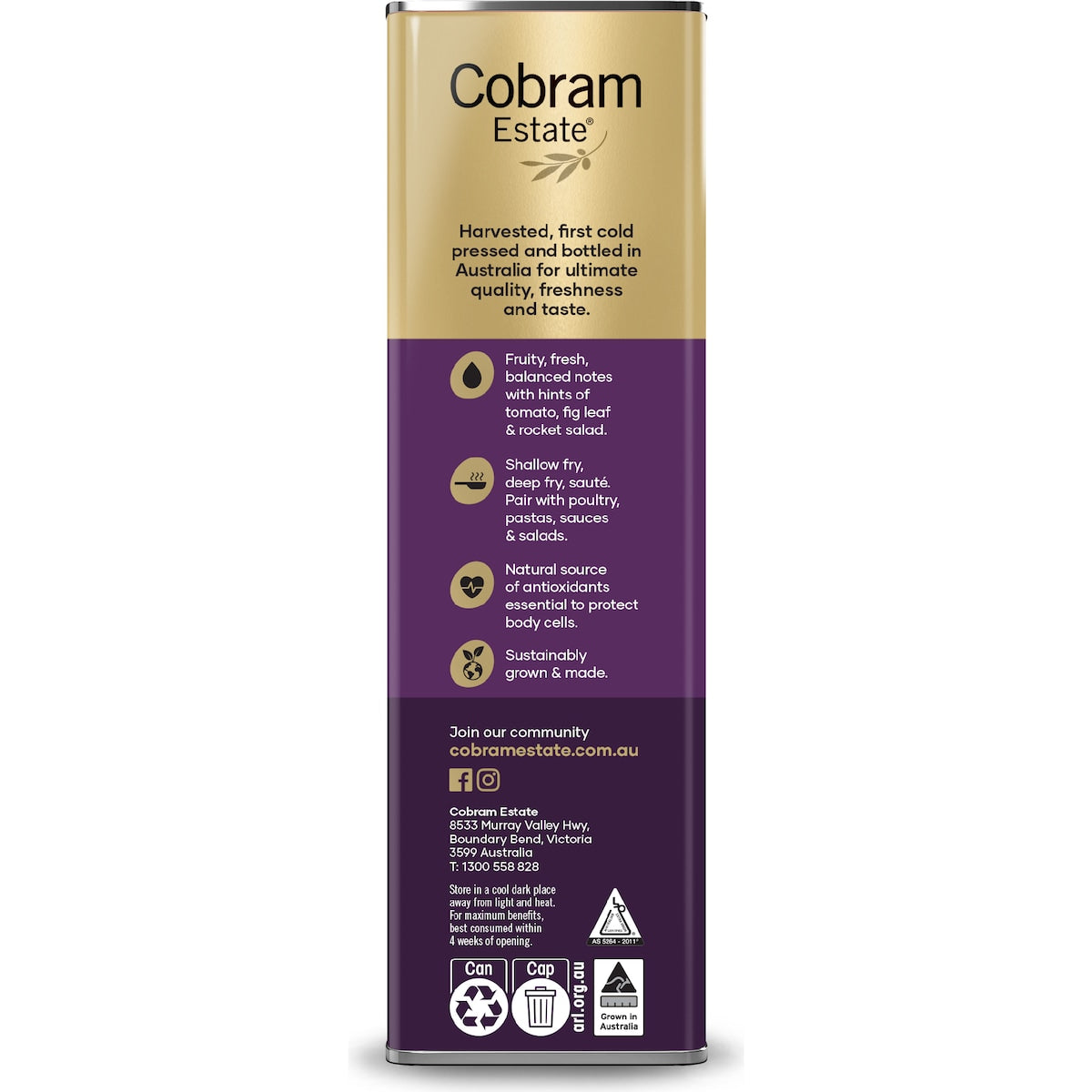 Cobram Estate Extra Virgin Olive Oil 3l