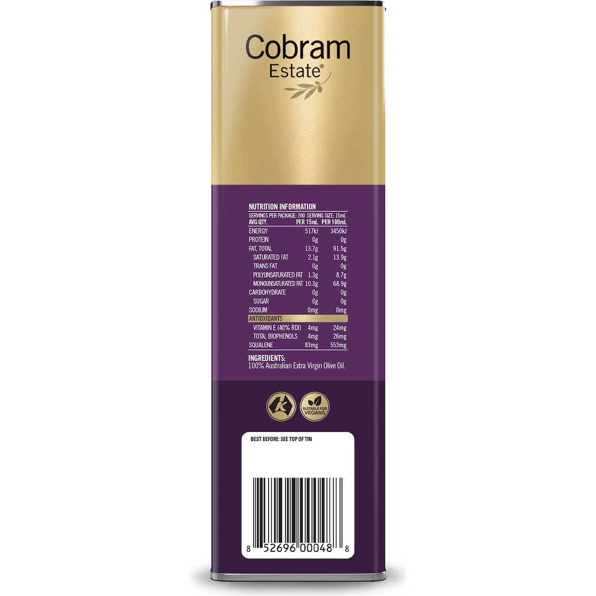 Cobram Estate Extra Virgin Olive Oil 3l