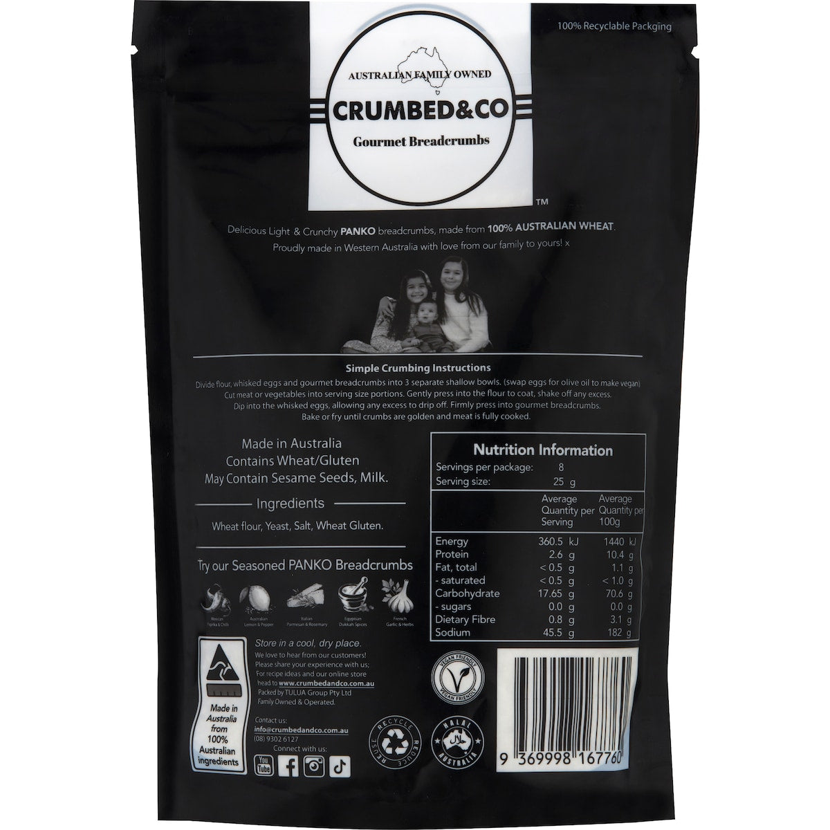 Crumbed & Co Original Style Panko Breadcrumbs 200g
