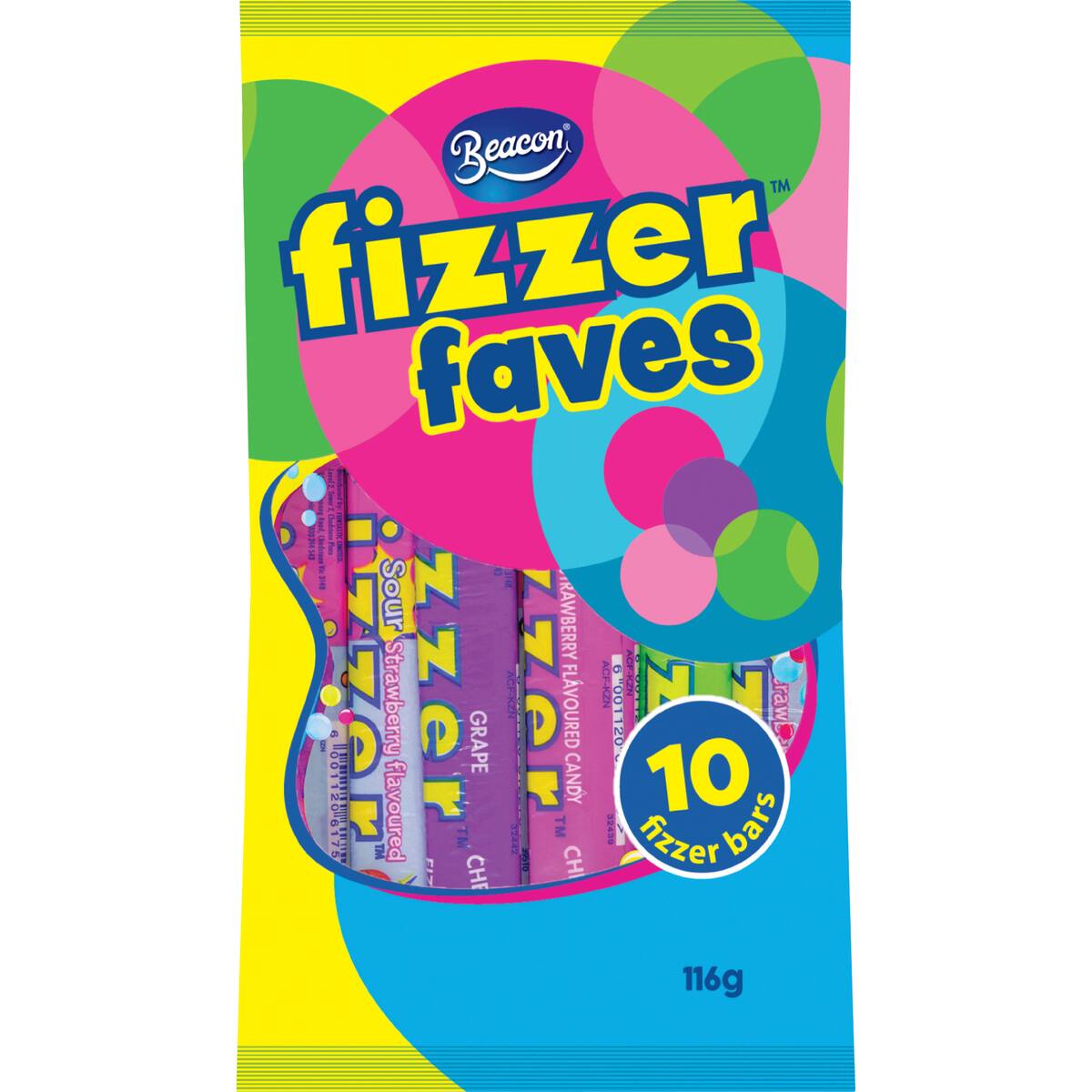 Beacon Fizzer Faves 10 Bars 116g