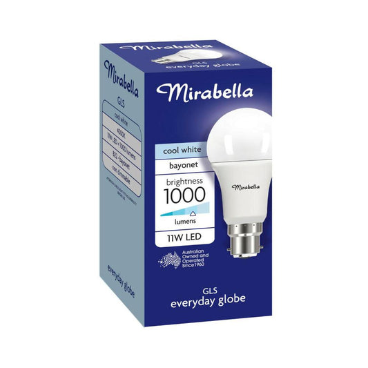 Mirabella Led Globe Gls Bayonet Cap 11 Watt Cool White - 1 each