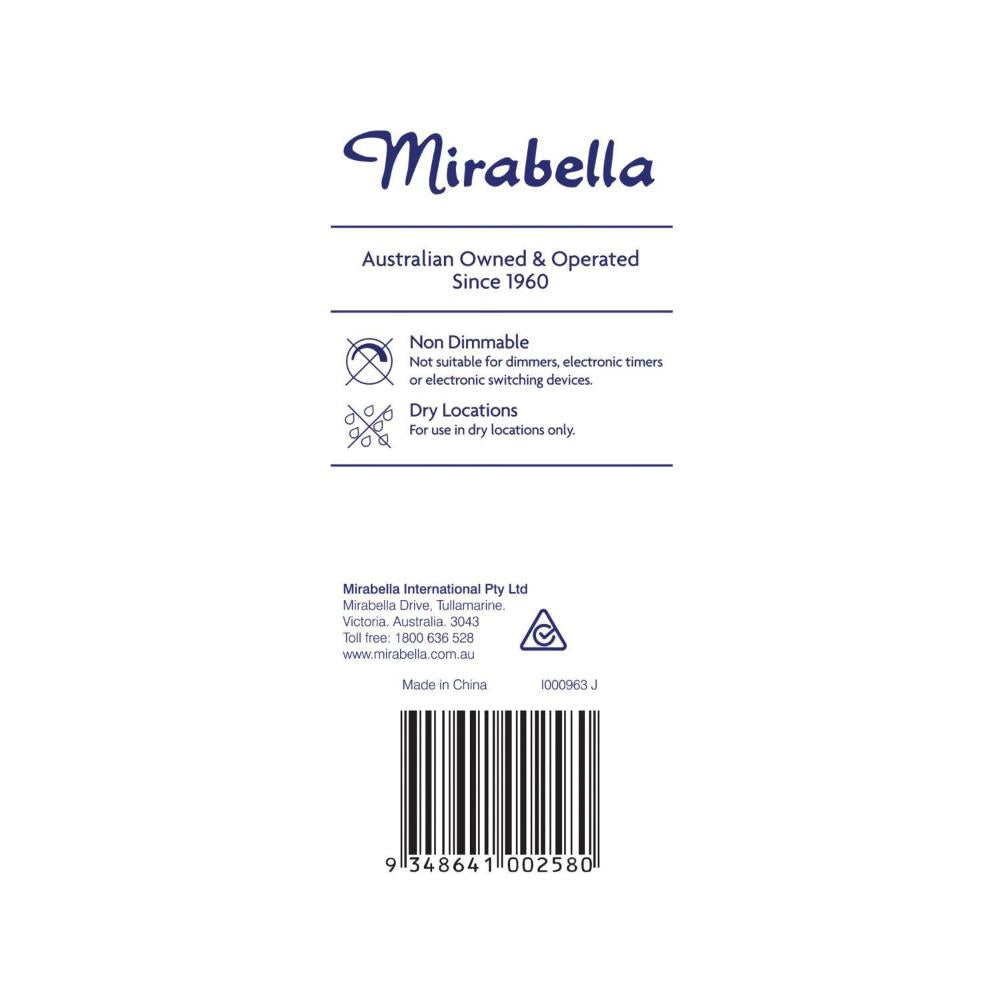 Mirabella Led Globe Gls Bayonet Cap 11 Watt Cool White - 1 each