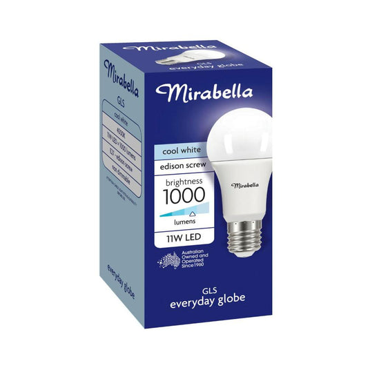 Mirabella Led Globe Gls Edison Screw 11 Watt Cool White - 1 each