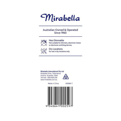 Mirabella Led Globe Gls Edison Screw 11 Watt Cool White - 1 each